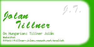 jolan tillner business card